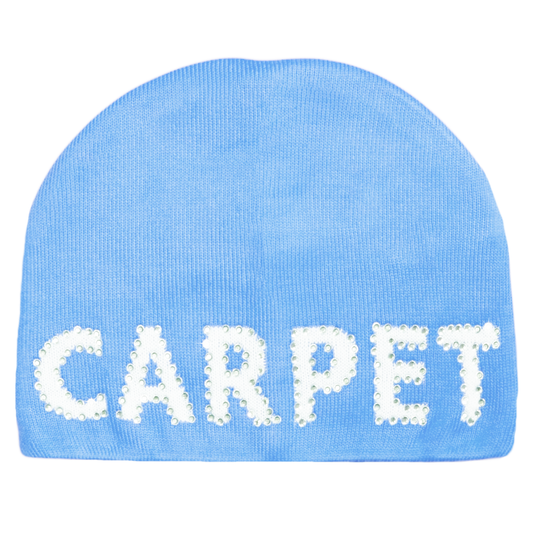 Carpet Company Rhinestone Beanie Carolina Blue