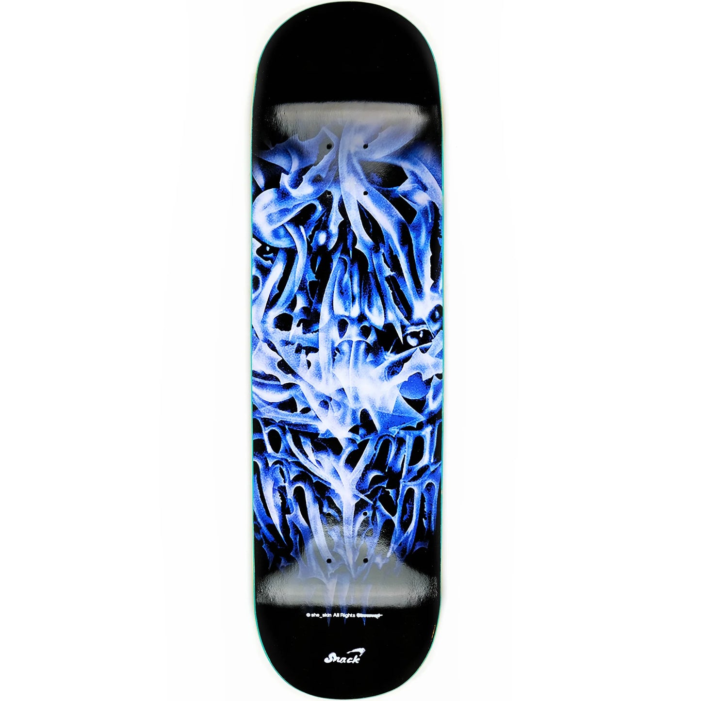 Snack Skateboard Deck Chrome Face 8.25