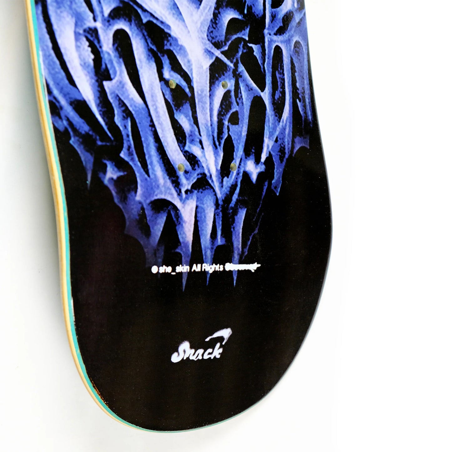 Snack Skateboard Deck Chrome Face 8.25