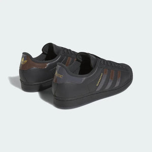 Adidas X Dime Superstar ADV Shoes - Carbon/Grey Five/Brown