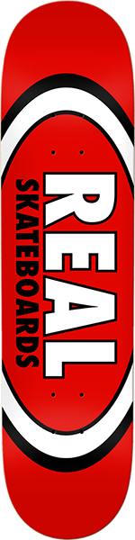 Real Skateboard Deck Classic Oval Red 8.12