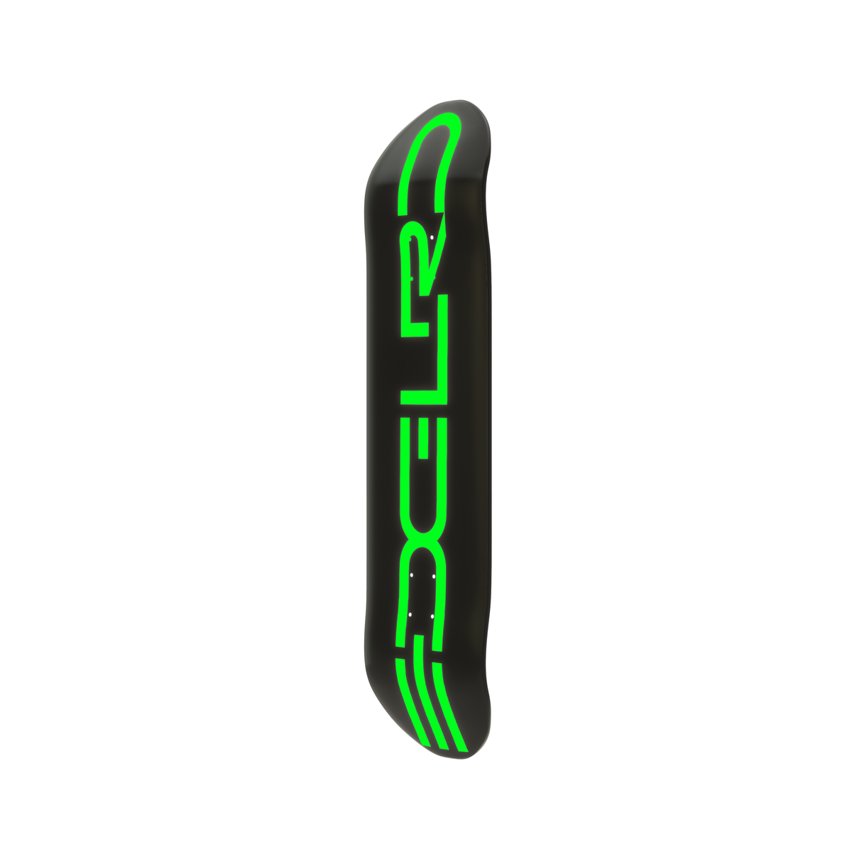 EDGLRD Skateboard Deck Tech Script Black Green 8.25