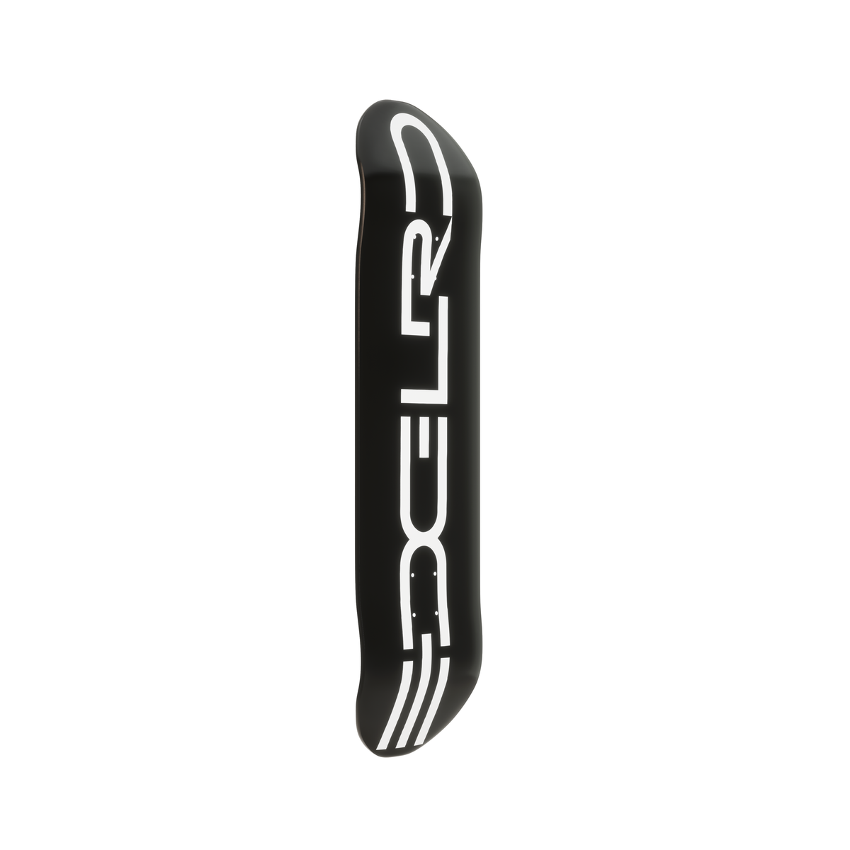 EDGLRD Skateboard Deck Tech Script Black White 8.5