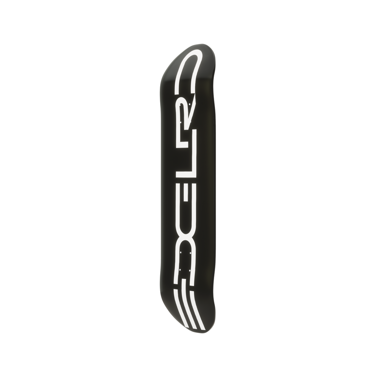 EDGLRD Skateboard Deck Tech Script Black White 8.5