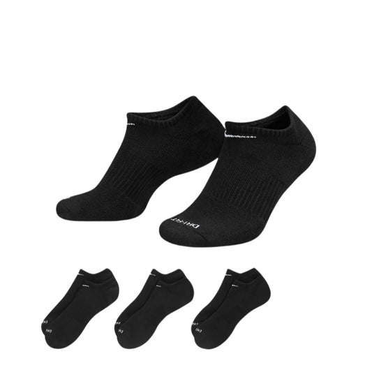 Nike Socks Everyday Plus Cushion Training No-Show (3 Pairs) Black