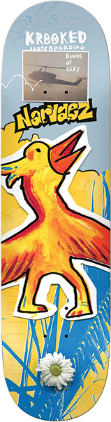 Krooked Skateboard Deck Narvaez Burds 8.38