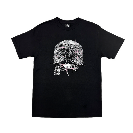 Late Nite Stars Shirt LifeNeverStops Tee Black Purple