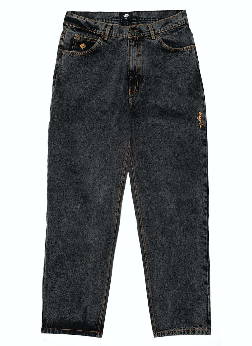 Magenta OG Pants Jeans 2 Tone Distressed Black