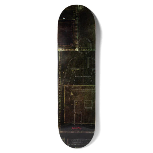 brown skateboard deck