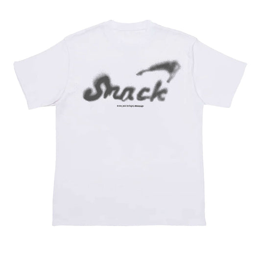 Snack Skateboards Alive Overspray Heavy Tee White