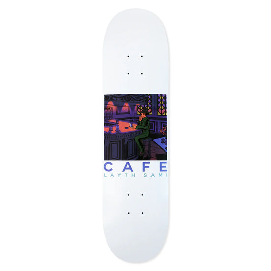 Skateboard Cafe Deck Layth Sami Barfly White 8.0