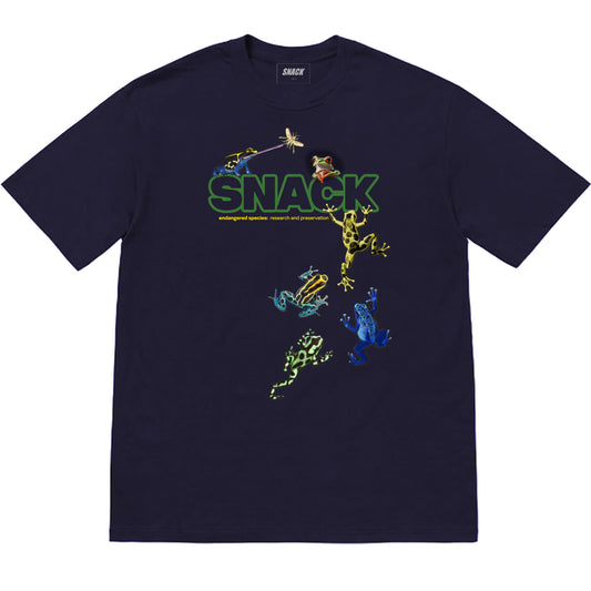 Snack Skateboards Shirt Endangered Species Tee Navy