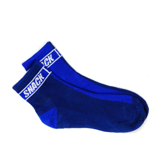 Snack Skateboards Socks Split Color Blue Navy