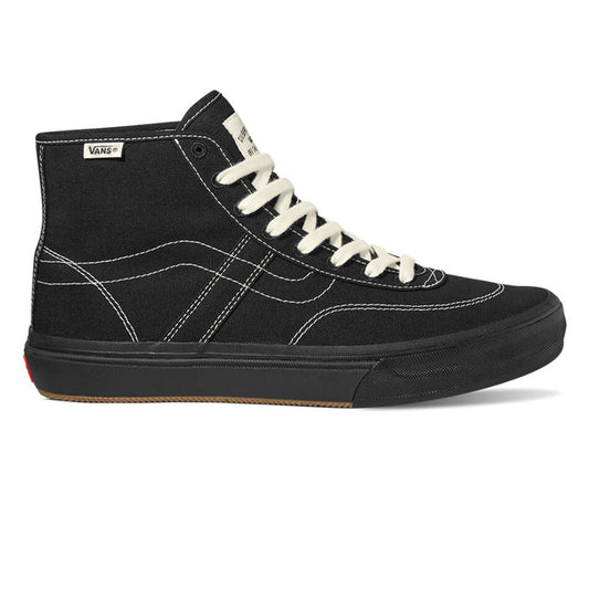 Vans Crockett High Decon Canvas Black Black White Shoes