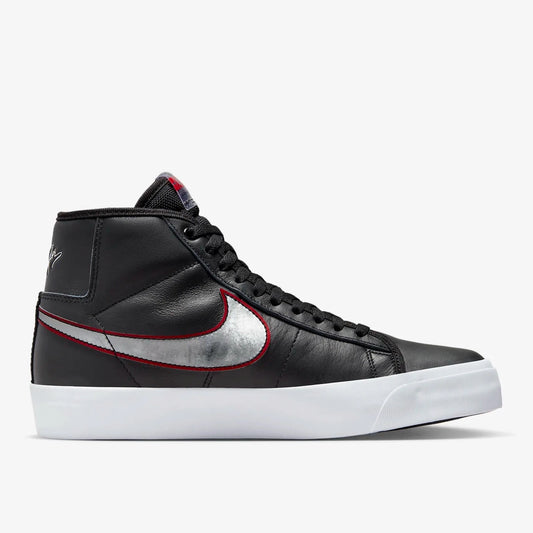 Nike SB Zoom Blazer Mid GT Pro Black Metallic Silver Shoes