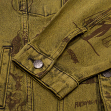 Load image into Gallery viewer, Fucking Awesome Cut Outs Trucker Jacket - Overdyed Yellow