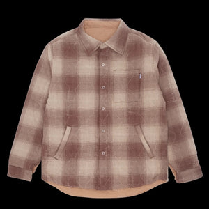 Fucking Awesome Lightweight Reversible Flannel Jacket - Tan / Brown