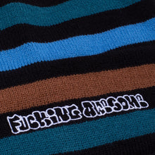 Load image into Gallery viewer, Fucking Awesome Wanto Striped Cuff Beanie - Black
