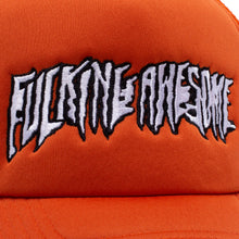 Load image into Gallery viewer, Fucking Awesome Stretched Mesh Snapback - Orange