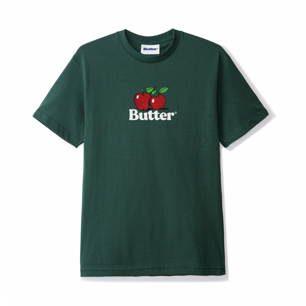 Butter Goods Apples Logo Tee - Forest Green