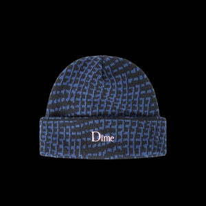 Dime Dime Classic Logo Warp Beanie - Serenity Blue