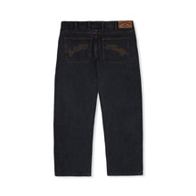 Load image into Gallery viewer, CASH ONLY BAGGY DENIM JEANS - WASHED BLACK