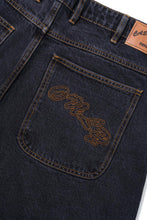 Load image into Gallery viewer, CASH ONLY BAGGY DENIM JEANS - WASHED BLACK