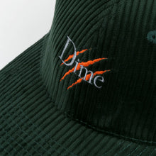 Load image into Gallery viewer, DIME DINO CORDUROY CAP - DARK FOREST