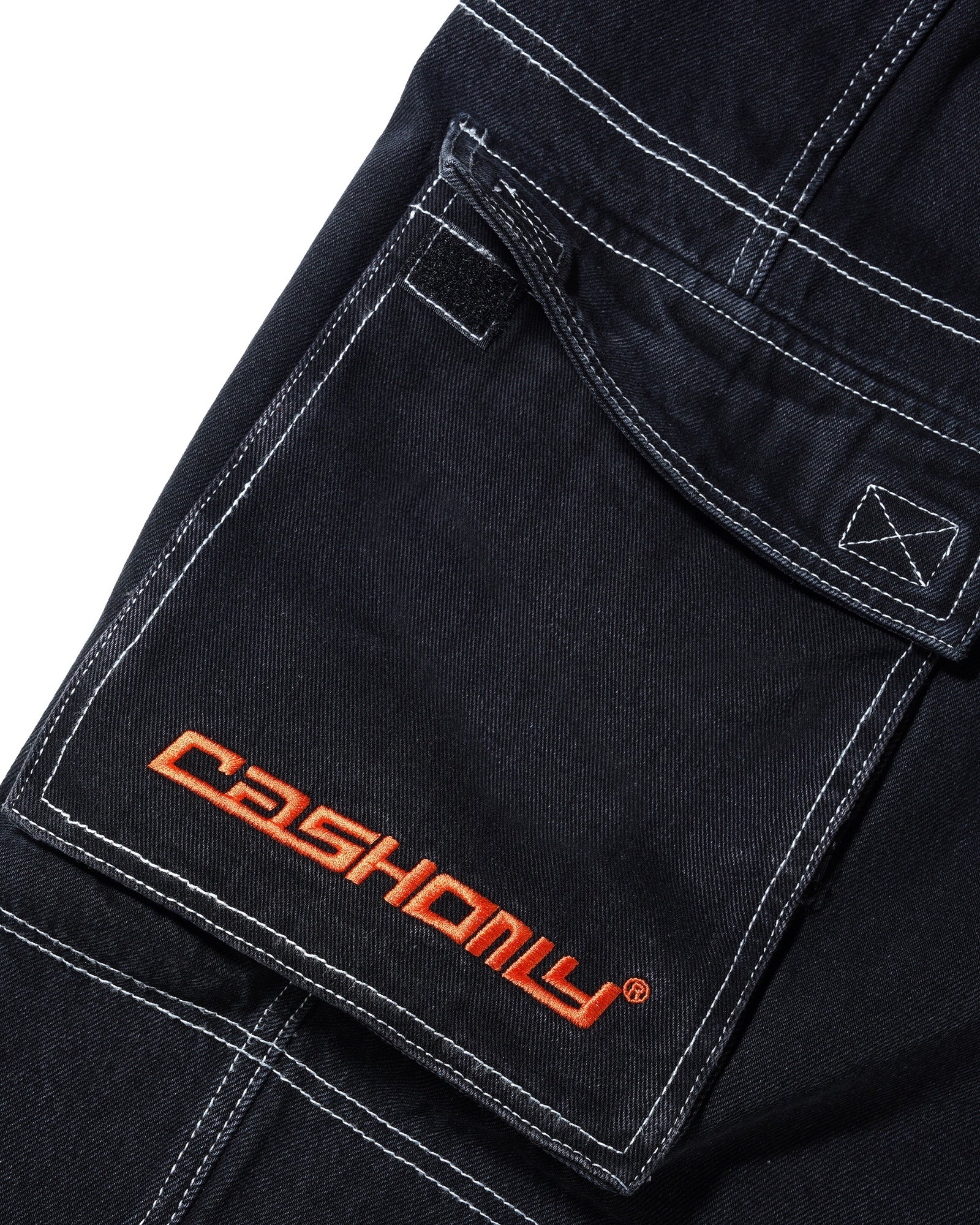 Washed Black   Cash Only Denim Cargo Shorts   JmksportShops