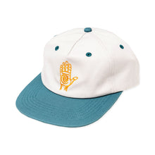 Load image into Gallery viewer, THEORIES HAND OF THEORIES STRAPBACK - WHITE/TEAL