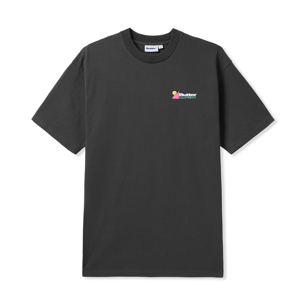 Butter Goods Heavyweight Pigment Dye Tee - Washed Black
