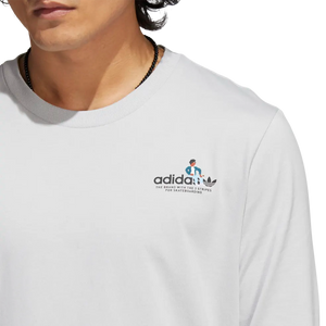 adidas Mettz The Steps Long Sleeve T-Shirt - Light Solid Grey / Multicolor