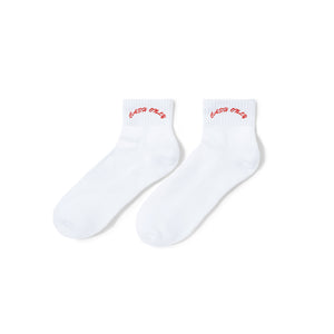 Cash Only Logo Ankle Socks - White