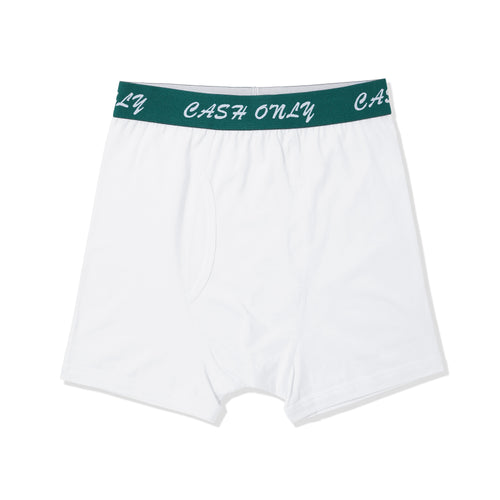 Cash Only Logo Boxer Briefs - White