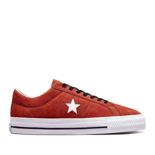 CONVERSE CONS ONE STAR PRO SHOES - FIRE OPAL/BLACK/WHITE