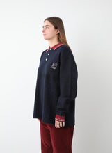 Load image into Gallery viewer, PACCBET LOGO POLO KNIT - NAVY