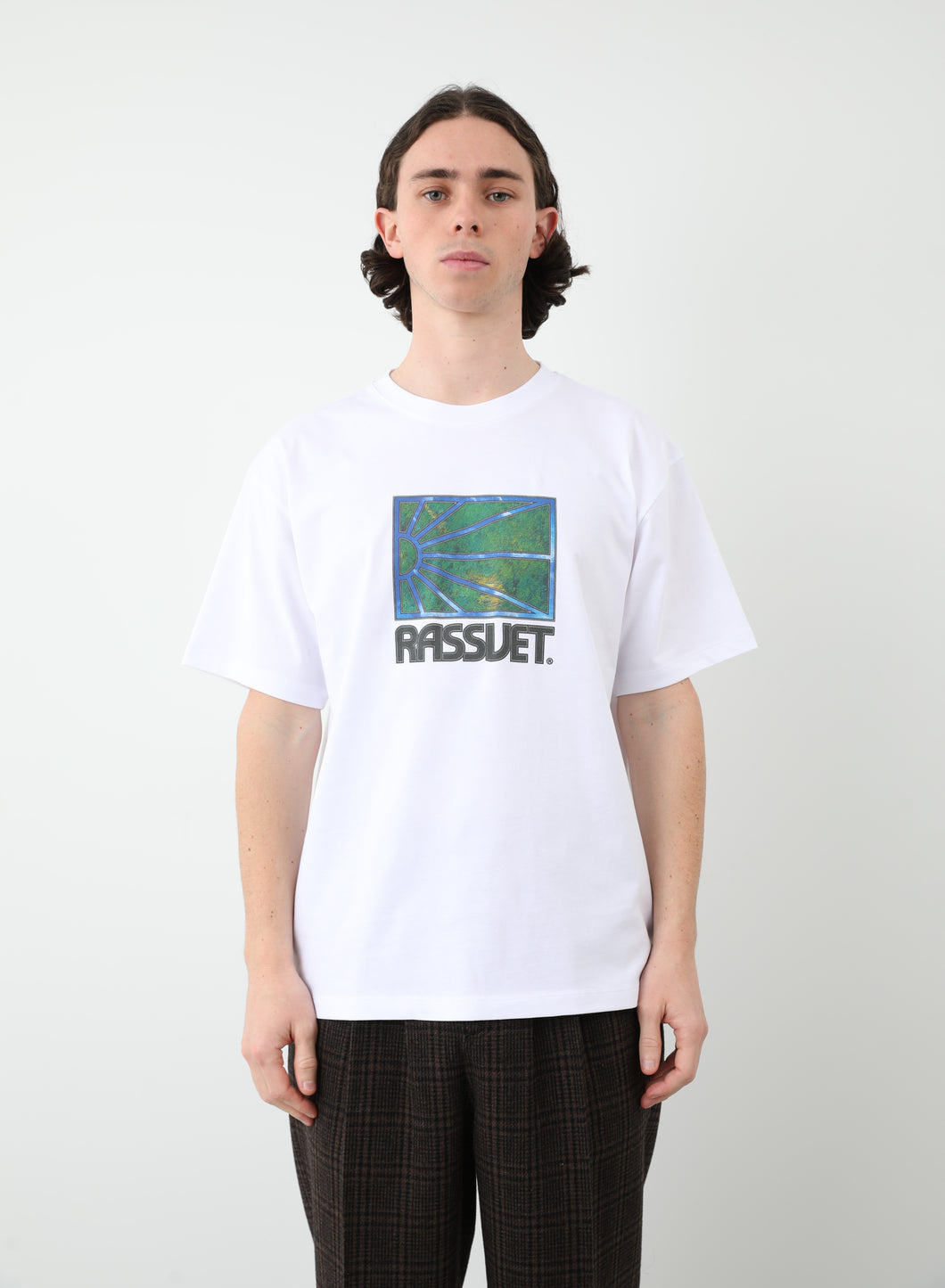 PACCBET PAINTING T-SHIRT KNIT - WHITE