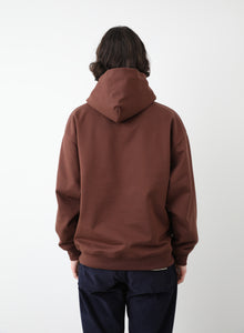 PACCBET PATCH HOODIE KNIT - BROWN