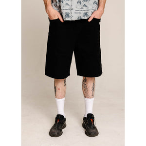 THEORIES PLAZA JEANS SHORTS - BLACK
