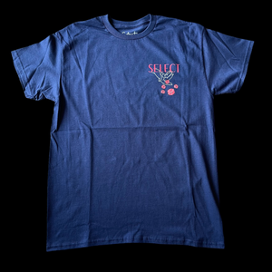 SELECT HOT HANDS TEE - NAVY/RED