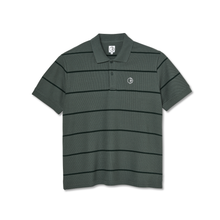 Load image into Gallery viewer, POLAR SKATE CO. STRIPE POLO SHIRT - BLUEISH GREY