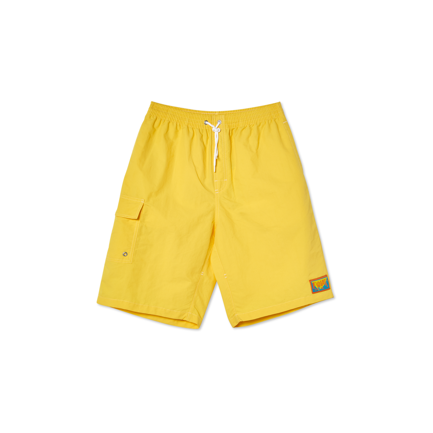 POLAR SPIRAL SWIM SHORTS - YELLOW