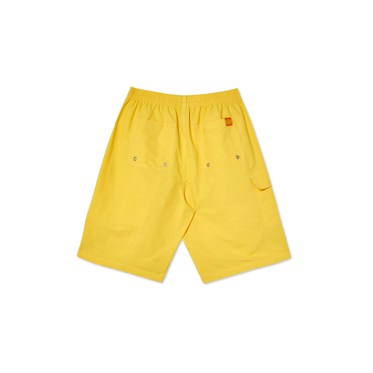 POLAR SPIRAL SWIM SHORTS - YELLOW