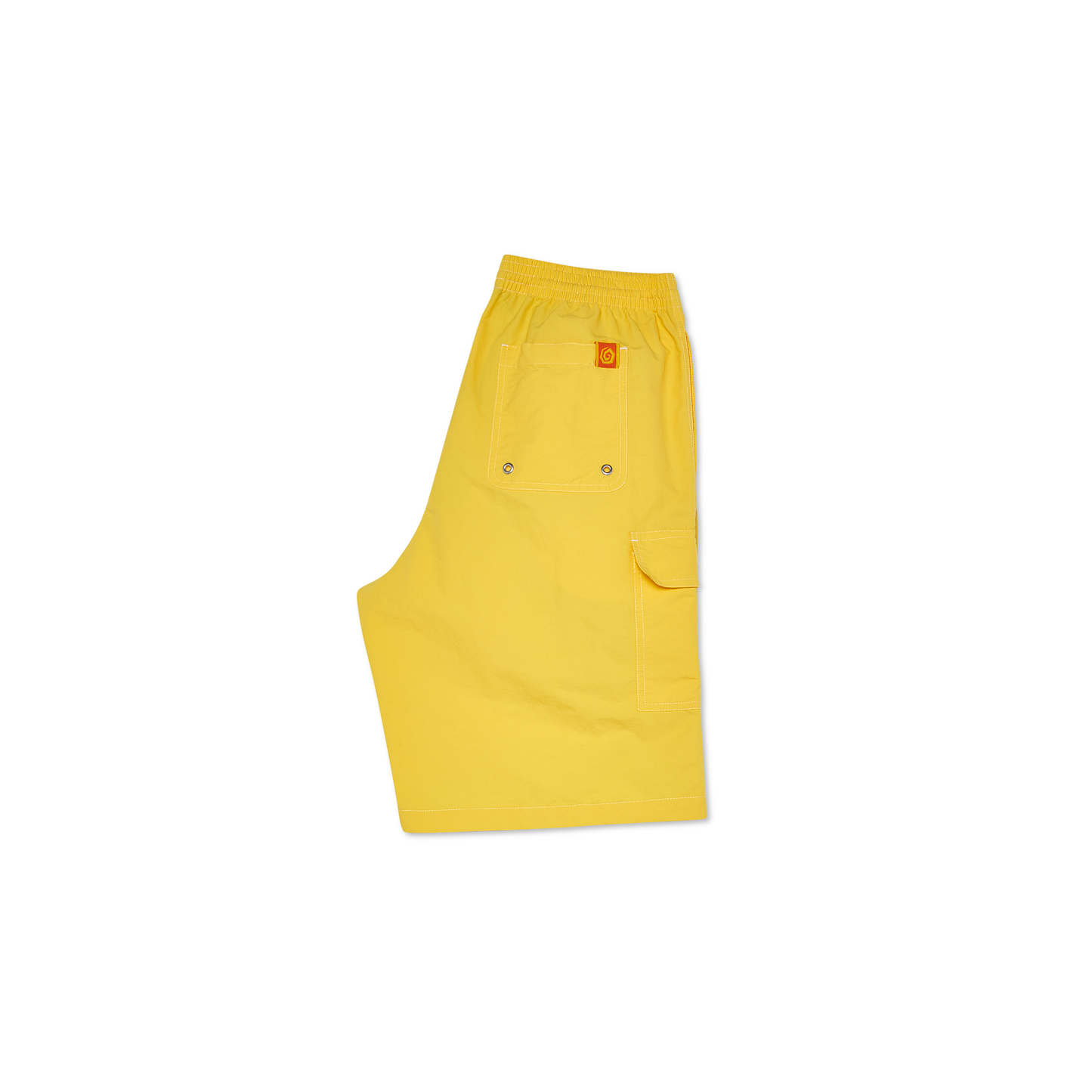 POLAR SPIRAL SWIM SHORTS - YELLOW