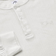 Load image into Gallery viewer, POLAR SKATE CO. RIB HENLEY LONGSLEEVE - CLOUD WHITE