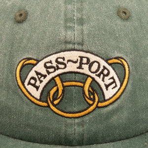 PASSPORT COMMUNAL RINGS 6 PANEL CAP - FOREST GREEN