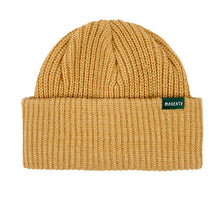 Load image into Gallery viewer, MAGENTA SCRIPT BEANIE - YELLOW