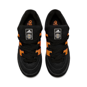 adidas Skateboarding Adimatic Shoes by Jamal Smith - Core Black / Orange Rush / Cloud White
