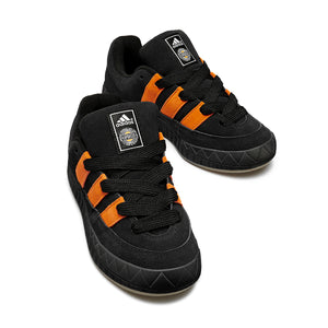 adidas Skateboarding Adimatic Shoes by Jamal Smith - Core Black / Orange Rush / Cloud White