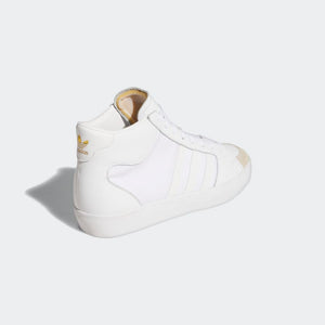 adidas Skateboarding Superskate ADV Shoes - Cloud White / Cloud White / Gold Metallic